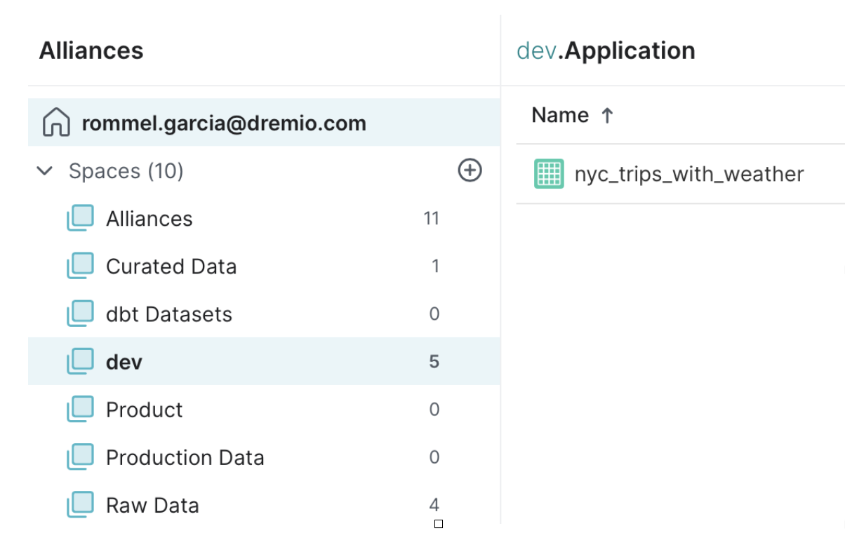 Application folder transformation output